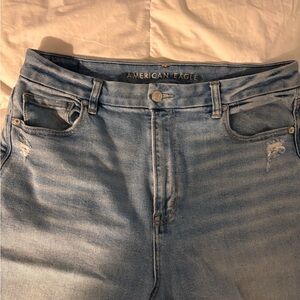 American Eagle Outfitters Women's Light Blue High Rise Jeans